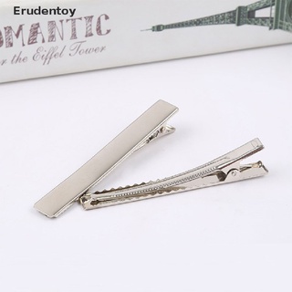 erudentoy 50 piezas de pinzas de cocodrilo de metal para el pelo de lazo de pasador de dientes pinza de cocodrilo diy clip *venta caliente (1)