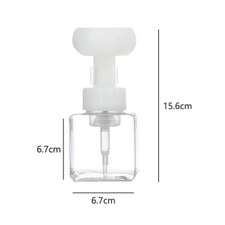 dispensador de jabón líquido en forma de flor de espuma de espuma bomba vacía botella de plástico transparente botella de gel de ducha bomba de espuma botella (7)