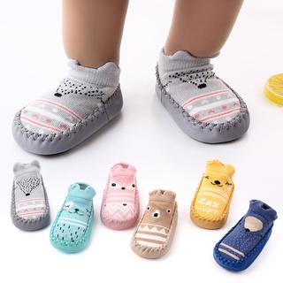 Clickon1_newborn Baby dibujos animados bebé recién nacido niñas niños antideslizantes calcetines zapatilla zapatos botas