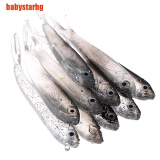 [babystarhg] 10 señuelos de pesca suaves de 80 mm, cebo artificial, cebo artificial