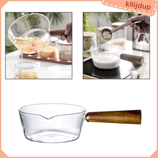 [kllijdup] Cacerola multifuncional antiadherente para Pasta olla de leche mango de madera utensilios de cocina para fideos sopa leche bebé alimentos