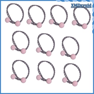 10Pieces Women Hair Band Rope Elastic Tie Ponytail Holder