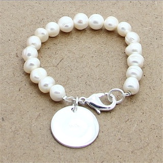 nueva pulsera de plata de ley 925 natural perlas de agua dulce con corazón marca pulsera para mujer encanto joyería regalo de boda