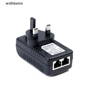 Wbein 48V DC A POE inyector POE interruptor Ethernet adaptador de alimentación enchufe UK.