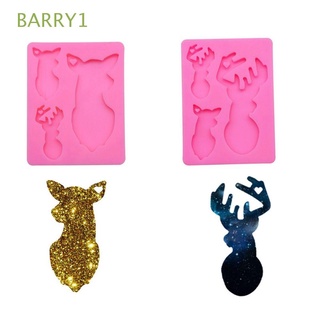 Barry1 llavero epoxi molde DIY decoración de navidad molde de silicona colgante colgante adorno resina resina artesanía arcilla moldes moldes de fundición (1)