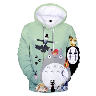 Los niños de la moda Anime My Neighbor Totoro impresión 3D sudadera con capucha niño niña chaqueta apoyo DIY personalización
