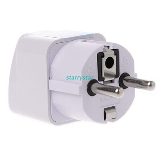STAR Universal US EU AU UK to GER AC Power Socket Plug Travel Electrical Charger Adapter Converter
