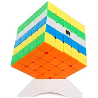 MoYu Cubing Aula Mofang jiaoshi Meilong 5 5x5 Cinco Capas Rompecabezas Mágico Cubos MFJS 5x5x5 Cubo Con Soporte (Multicolor)