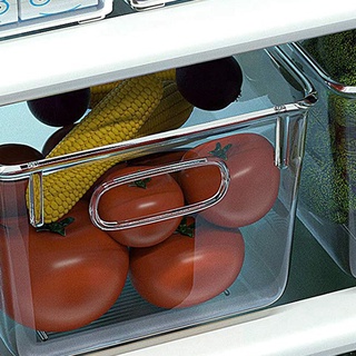 4 pzs cajas de almacenamiento con correas para refrigerador freezer armario (7)