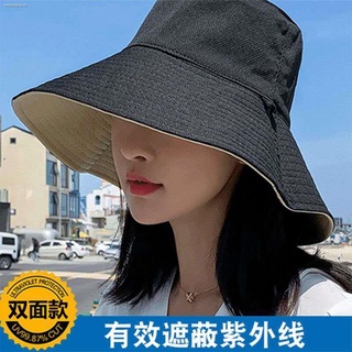 Otoño anti-ultravioleta pescador sombrero de doble cara pescador sombrero de color sólido sombrero de sol mujer de doble cara de color sólido sombrero de pescador