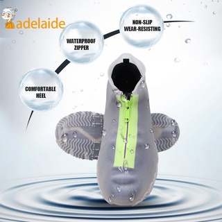 Adelaide - Protector de zapatos impermeable con cremallera, antideslizante, S/M/L/XL