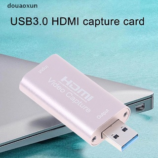 douaoxun hdmi a usb 3.0 tarjeta de captura de vídeo 1080p hd grabadora juego video transmisión en vivo b co