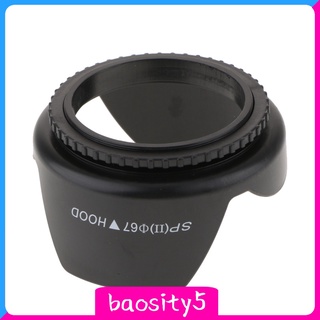 [Baosity5] campana de lente con forma de pétalo de corona de flores para Canon Nikon Sony Olympus Pentax-67mm (7)
