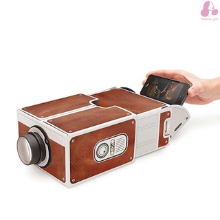 mini proyector de cine inteligente portátil para uso doméstico/proyector de cartón/diseño familiar/entretenedor