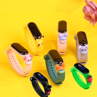 Reloj de pulsera Digital LED de Disney Miband 4/3/M/impermeable Para niños/niñas/niñas/mujeres/brazalete de silicona
