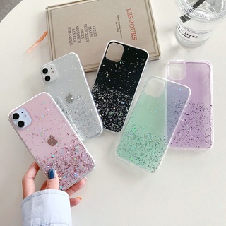 🎁Ready Stock🎀 iPhone 13 12 11 Pro Max SE 2020 X XR XS Max 7 8 6 6S Plus Case Bling Star Silicone Soft Phone Case Protection Cover