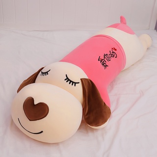 lindo perro peluche juguete super suave muñeca cama acompañarte a dormir con almohada larga almohada muñeca muñeca niña