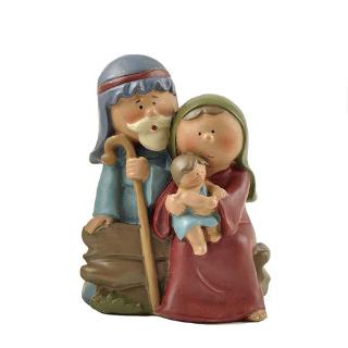 cristo nacimiento de jesús adorno regalos belén escena artesanía resina católica miniaturas figuritas