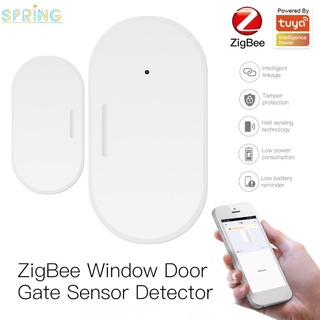 Tuya ZigBee Smart Window Puerta Sensor Detector Life App Home Seguridad Sistema De Alarma Ducha