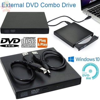 usb externo dvd cd rw disc writer drive para pc portátil