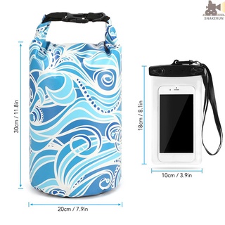 Bolsa De almacenamiento De 10l con estuche Para teléfono impermeable bolsa De secado De secado superior De secado Para bote De bote Pesca Surf natación invertido (3)