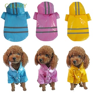 colary mascotas suministros mascota mono chaqueta transpirable con capucha perro impermeable ropa al aire libre impermeable protector solar reflectante pu/multicolor