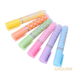 ghulons 6 pzs/marcador fluorescente/marcador de dibujo/pintura/puntos