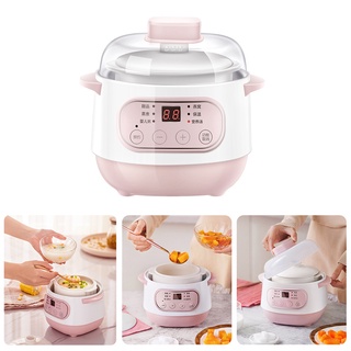 kiko water stew pot 200w smart reservation+timing cerámica eléctrica slow cooker (3)