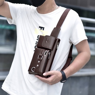 Nueva bolsa de los hombres multifuncional de gran capacidad de teléfono móvil bolsa de cintura Diagonal bolsa de pecho