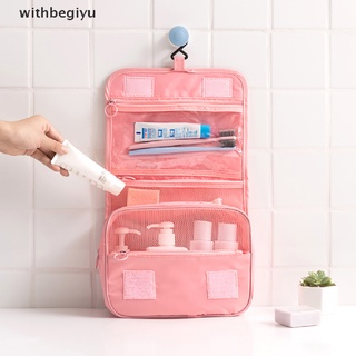 [withb] mini bolsa de maquillaje para mujer, bolsa de viaje impermeable, bolsa de lavado colgante.