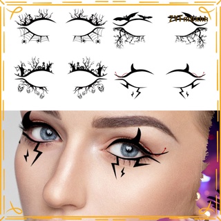 1 hoja de sombra de ojos negra pegatinas delineador de ojos para decoración de maquillaje