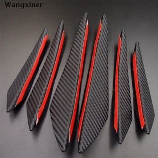 [wangxiner] 6 piezas de estilo de fibra de carbono para parachoques delanteros, divisor de labios, alerón corporal, venta caliente
