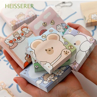 HEISSERER Cute Message Notes Cartoon Daily Life Writing Paper Sticky Memo Pads Notepad Paper Scrapbook Kawaii School Office Supplies Stationery Self Adhesive Kawaii Sticky Notes