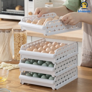 Cajón de cocina refrigerador huevo fresco mantenimiento caja de almacenamiento 20 rejilla huevo estante de almacenamiento de huevos (3)