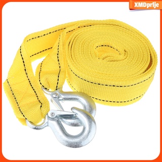 4m/13.1Ft 5 Tons Towing Strap Tow Rope Nylon Road Recovery Trailer Belt Yellow