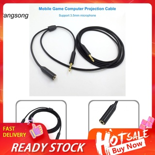 Tang_ accesorios para auriculares Chat Link Cable de Audio mm TPU fiesta Chat Link Audio Cable de ejecución fino