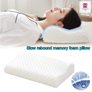 almohada de espuma viscoelástica ergonómica para cama de rebote lento almohada para dormir cuello alivio del dolor