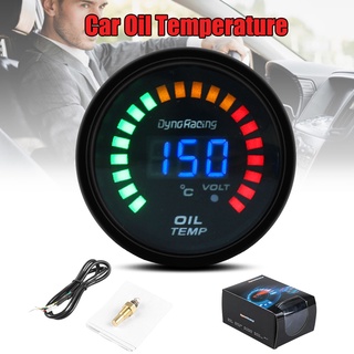racing aceite medidor de temperatura medidor led escala digital pantalla modificación coche 12v universal