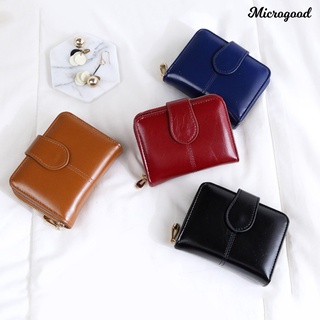 [MGD] Vintage Faux Leather Women Wallet Small Card Holder Short Purse Christmas Gift