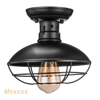 mnxxx - lámpara de techo industrial para granja, estilo de jaula, diseño de techo (1)