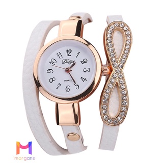 Reloj de pulsera de cuero PU Casual para mujer (blanco) -122336.02