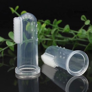 Nice_Soft cepillo de dientes dedo Dental para bebés/cepillo de limpieza Dental Dental con caja (5)