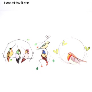 Tweettwitrtn Mini palo De pared De Acrílico con estampado De pájaros Para colgar/ventana De vidrio (Tweettwitrtn)