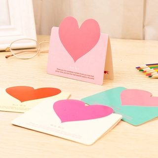 Lindo amor corazón tarjetas de felicitación/bendición sobre tarjeta de navidad tarjetas para el día de san valentín decoración de navidad (5)