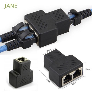 JANE CAT6 RJ45 Splitter 8P8C Ethernet Extender Plug Cable Connector Network LAN Adapter 1 To 2