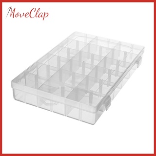 [precio De actividad] 18 rejillas caja de almacenamiento de plástico para joyas organizador compartimento contenedor caso