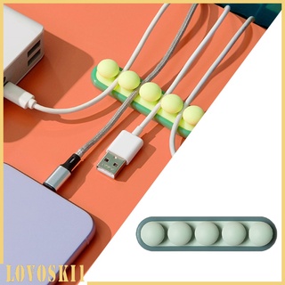 [LOVOSKI1] Pea Cable enrollador USB Cable organizador de auriculares Cable organizador para coche hogar