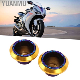 Yuanmu 2 Pcs Universal Motorcycle Wheel Fork Frame Sliders Falling Protection Anti Crash Caps for Electromobile (6)