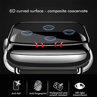 Protector de pantalla de vidrio templado para Apple Watch Series 6 SE, 40 y 44 mm (3)