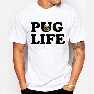 Más Reciente Carta Impresa Hombres t-shirt Pug Life Moda Manga Corta casual tops Motorpug Estilo vintage hipster Divertido cool tee